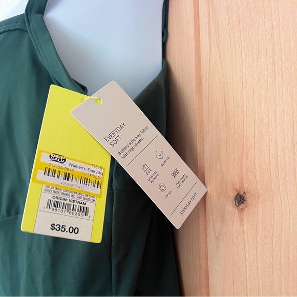 Large Green Spaghetti Strap Jumpsuit All in Motion - Picture 8 of 8